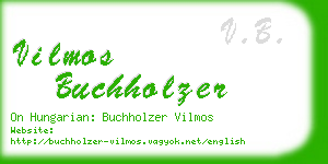 vilmos buchholzer business card